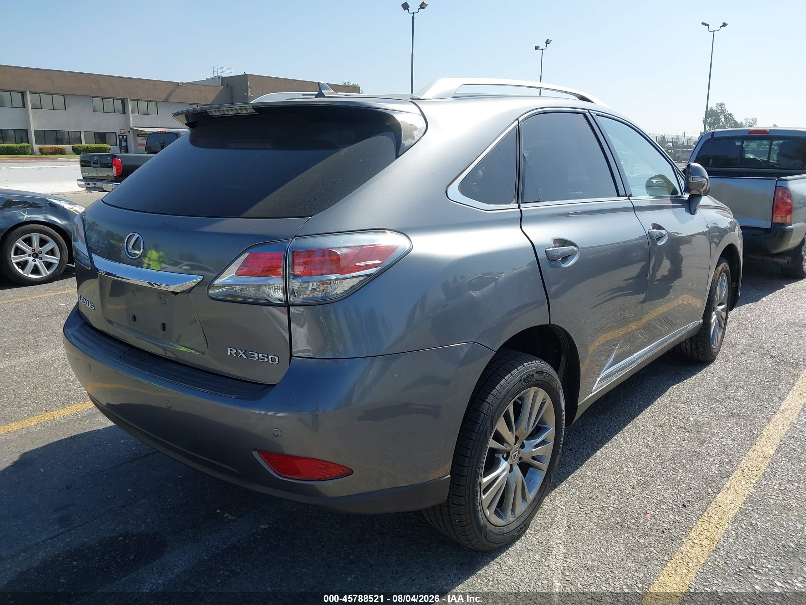 2013 Lexus Rx 350   Gray vin: JTJZK1BA9D2415418