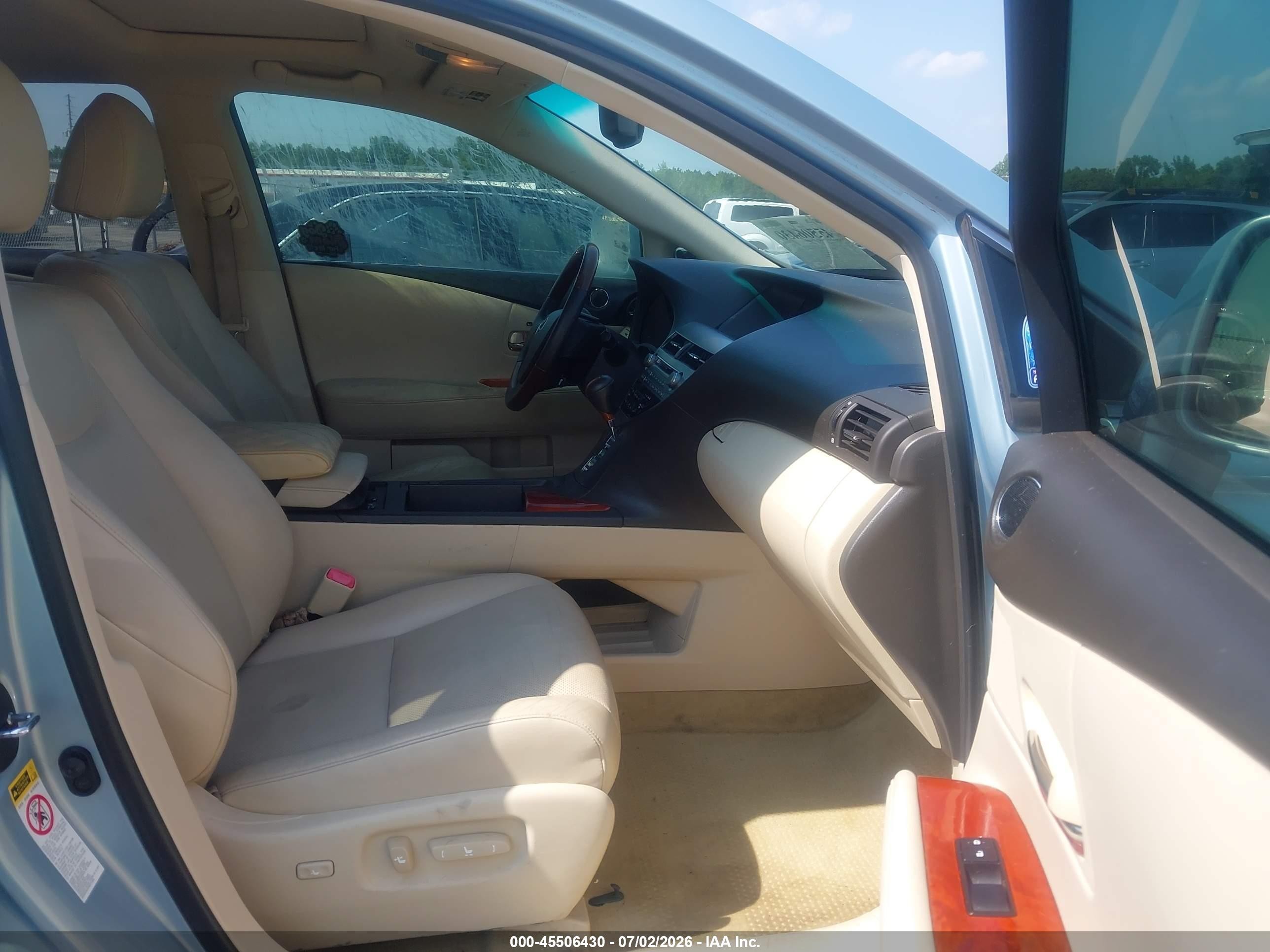 2010 Lexus Rx 350   Blue vin: JTJZK1BAXA2401734