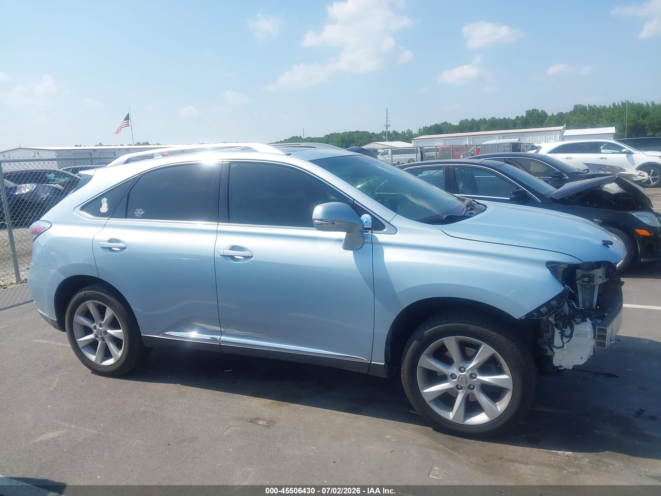 2010 Lexus Rx 350   Blue vin: JTJZK1BAXA2401734
