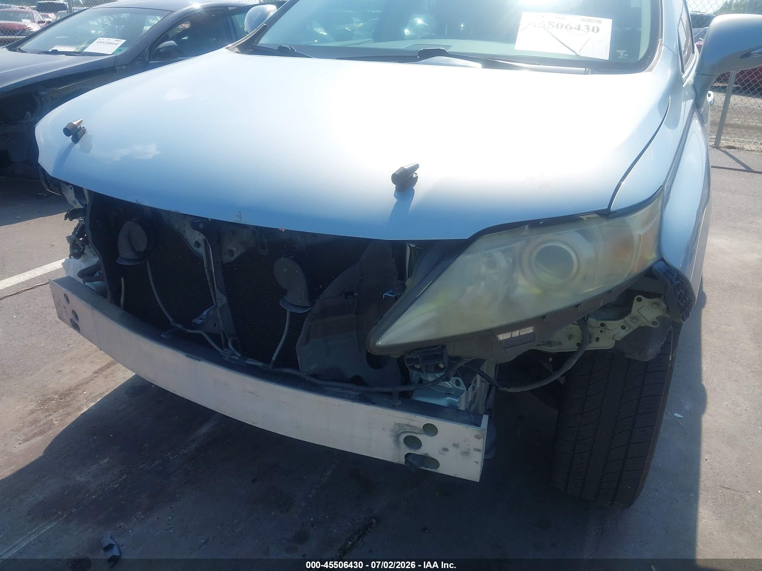 2010 Lexus Rx 350   Blue vin: JTJZK1BAXA2401734