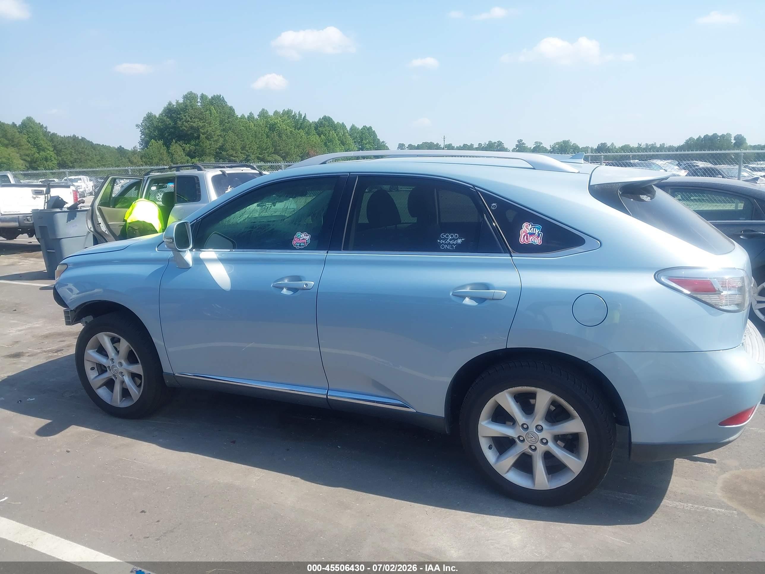 2010 Lexus Rx 350   Blue vin: JTJZK1BAXA2401734