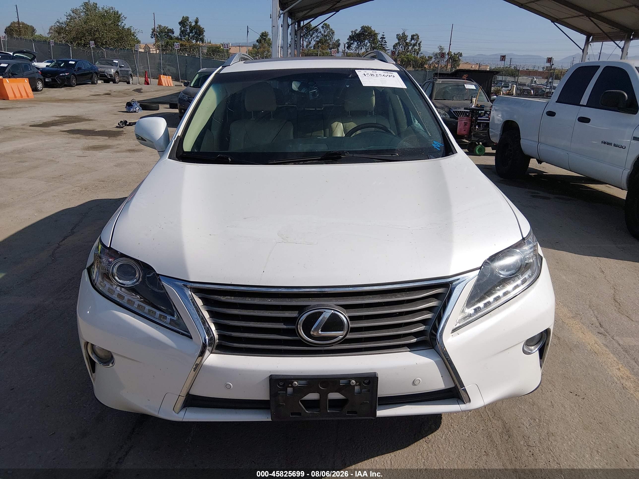 2014 Lexus Rx 350   White vin: JTJZK1BAXE2010704
