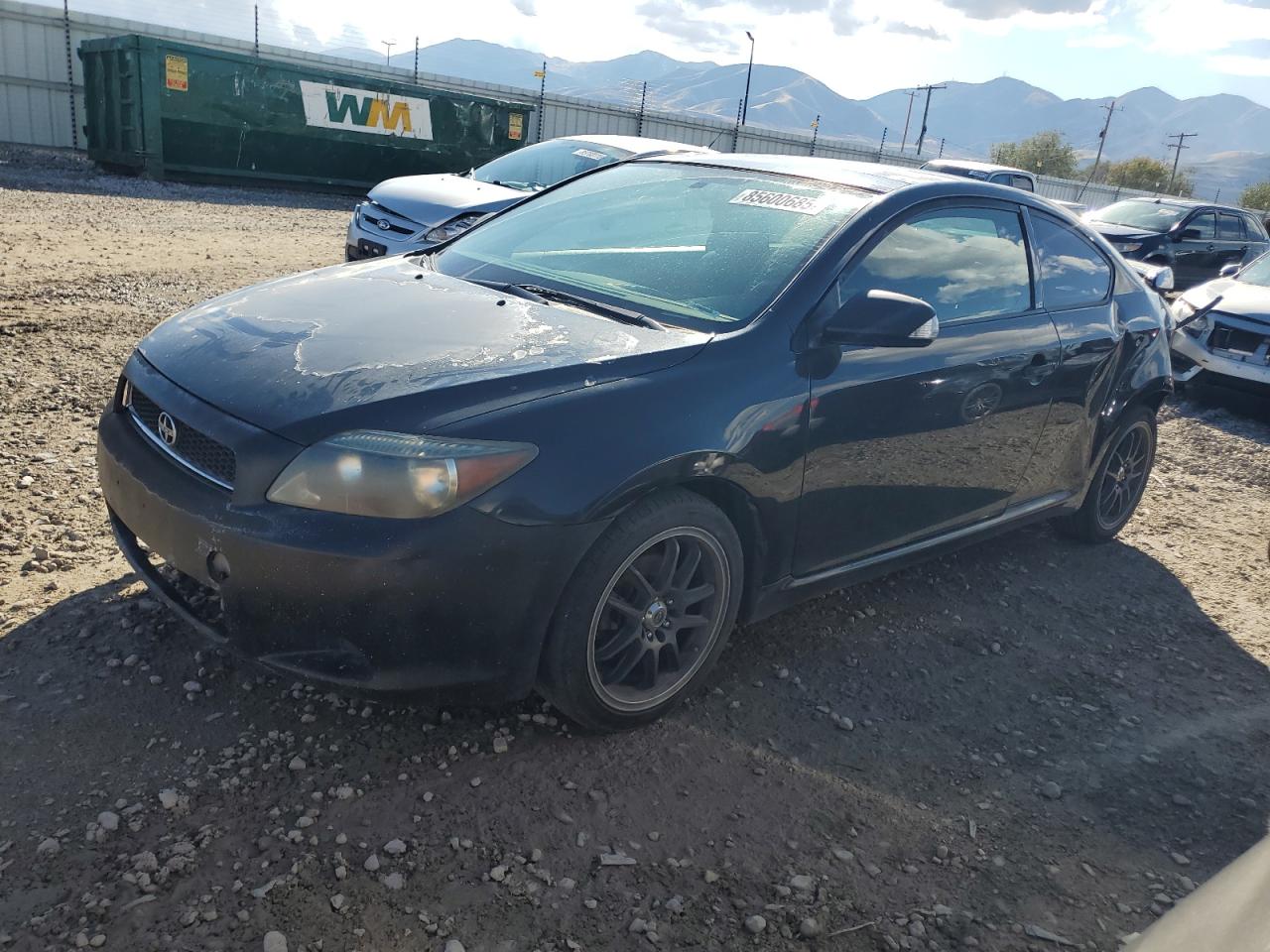 2007 Toyota Scion Tc Black vin: JTKDE167870212516