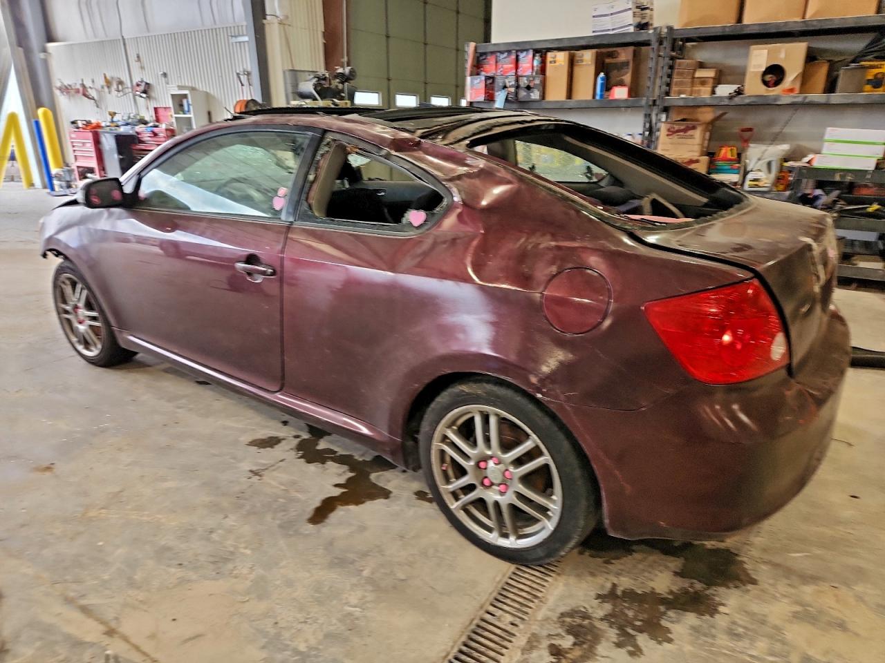 2007 Toyota Scion Tc Maroon vin: JTKDE177070146221