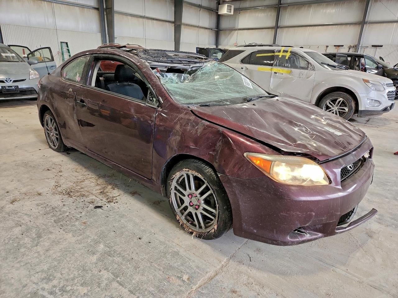 2007 Toyota Scion Tc Maroon vin: JTKDE177070146221