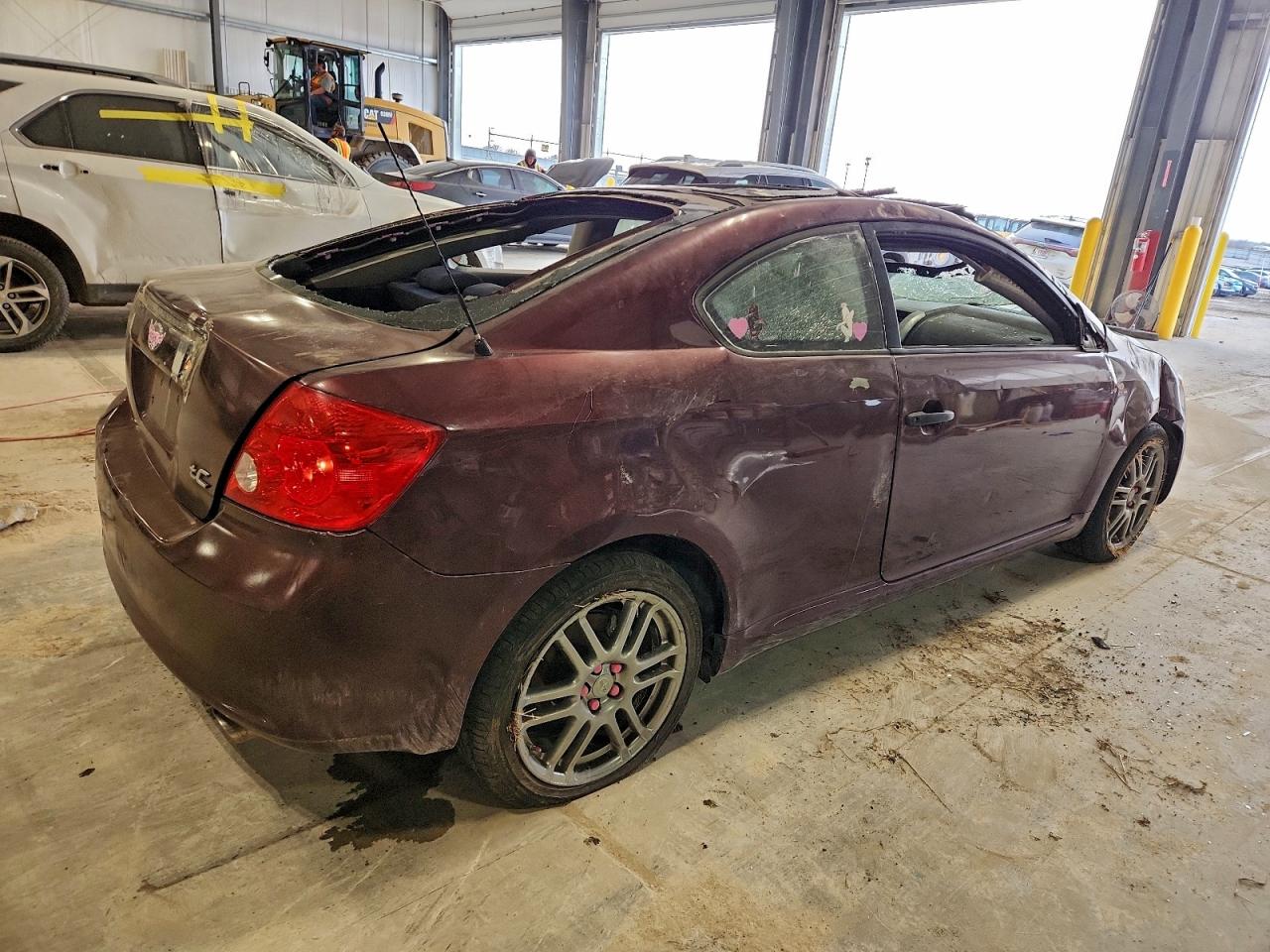 2007 Toyota Scion Tc Maroon vin: JTKDE177070146221