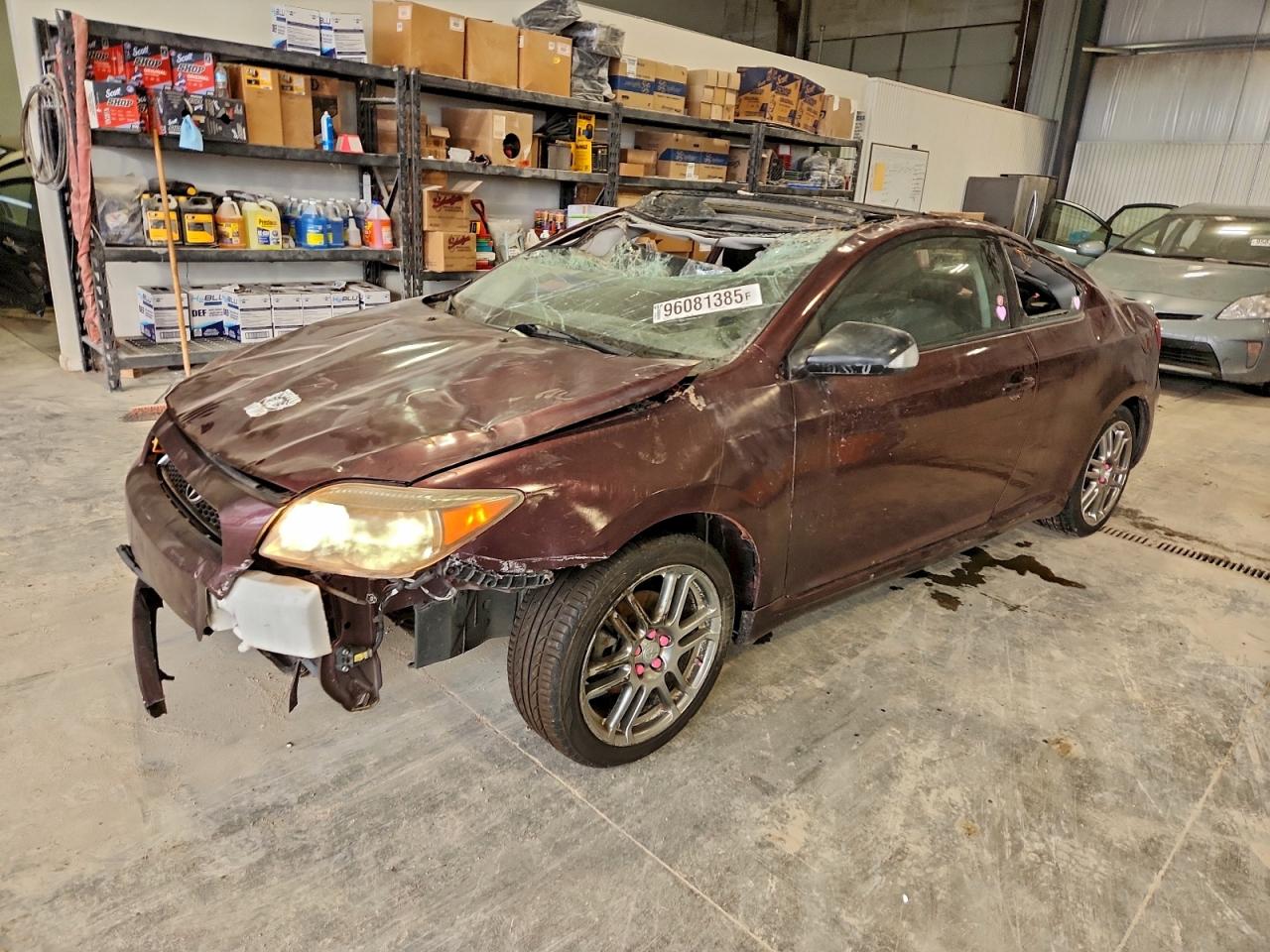 2007 Toyota Scion Tc Maroon vin: JTKDE177070146221