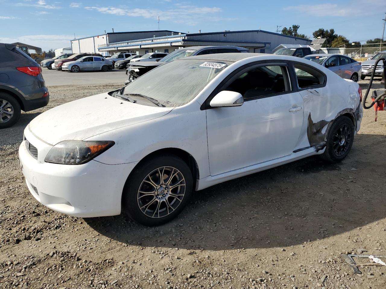 2007 Toyota Scion Tc White vin: JTKDE177070146462