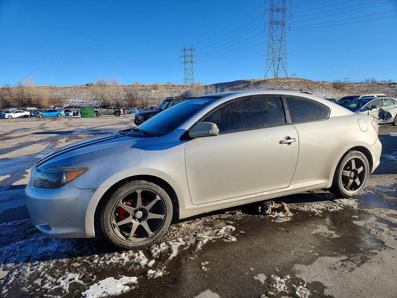 2007 Toyota Scion Tc Silver vin: JTKDE177070199095