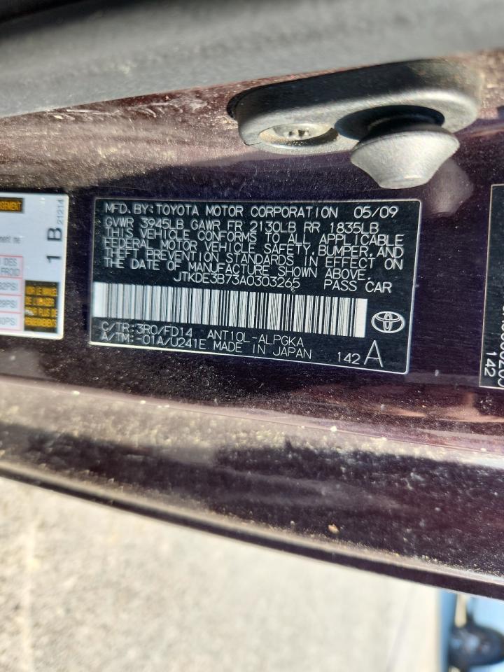 2010 Toyota Scion Tc Brown vin: JTKDE3B73A0303265
