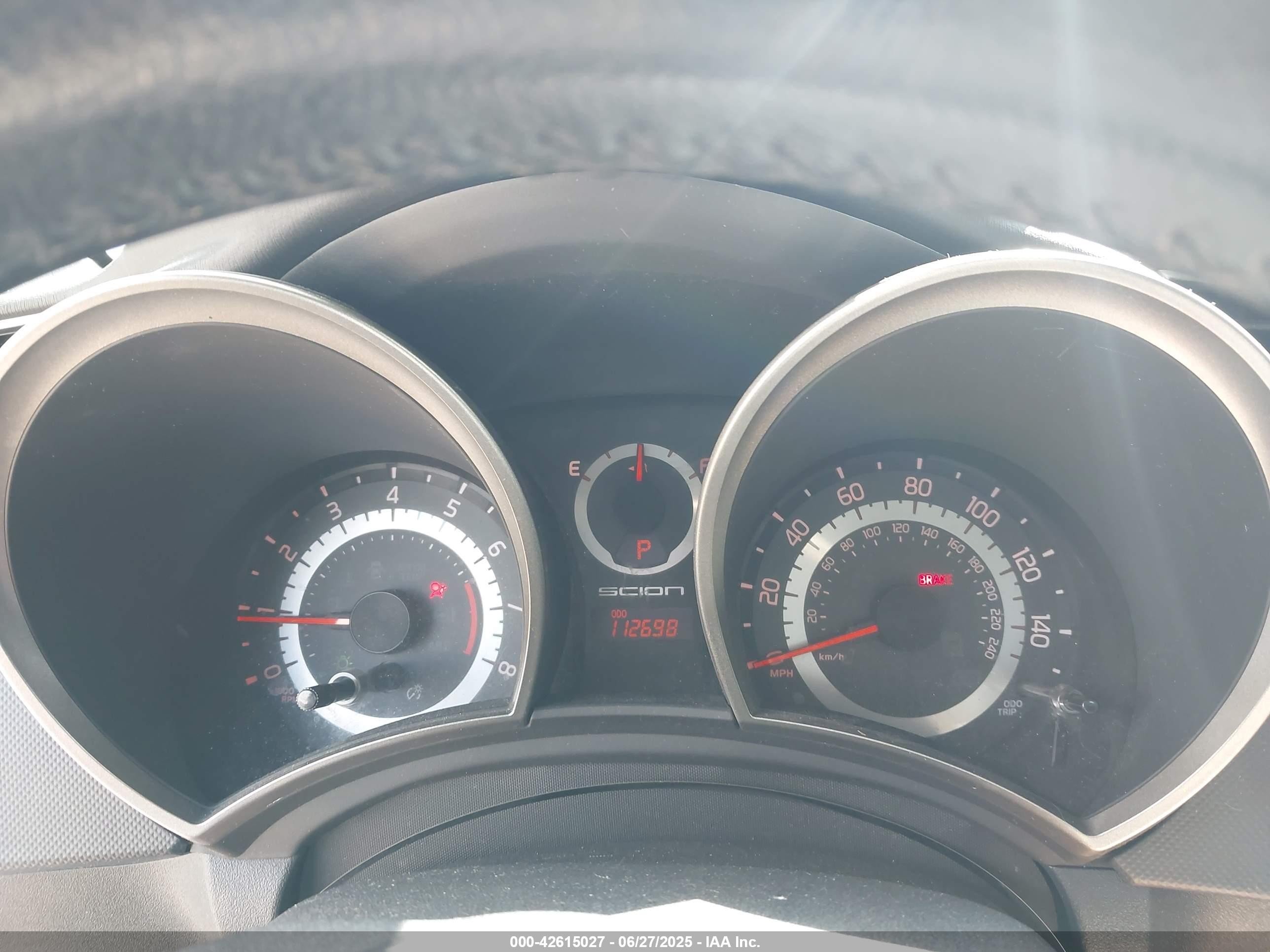 2012 Scion Tc   Gray vin: JTKJF5C70C3024206