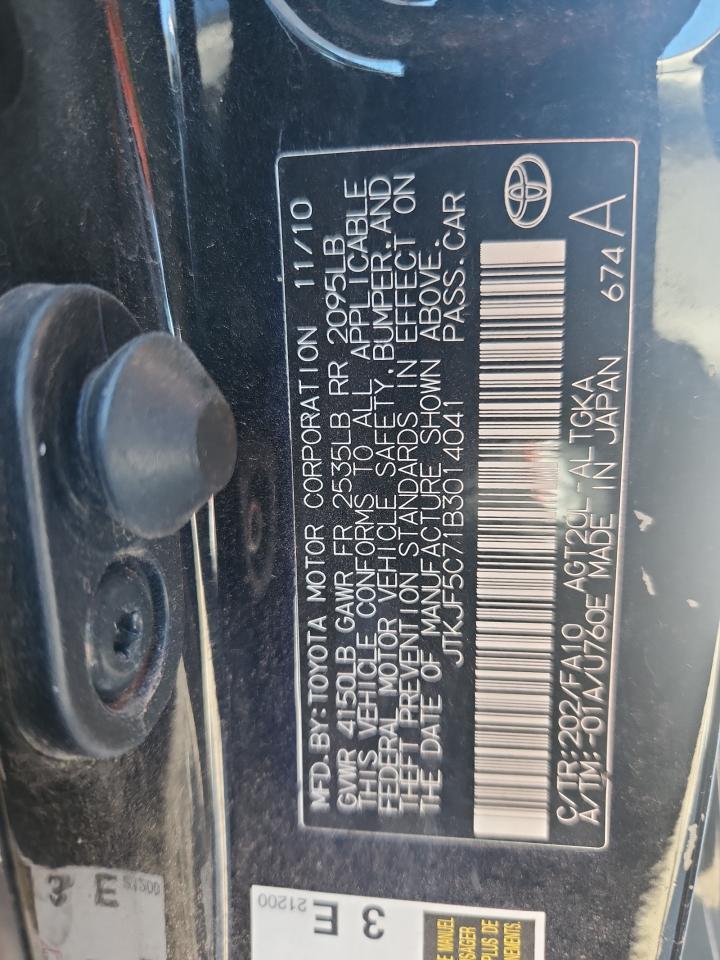 2011 Toyota Scion Tc Black vin: JTKJF5C71B3014041