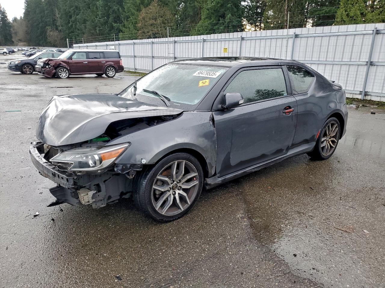 2014 Toyota Scion Tc Gray vin: JTKJF5C72E3083390
