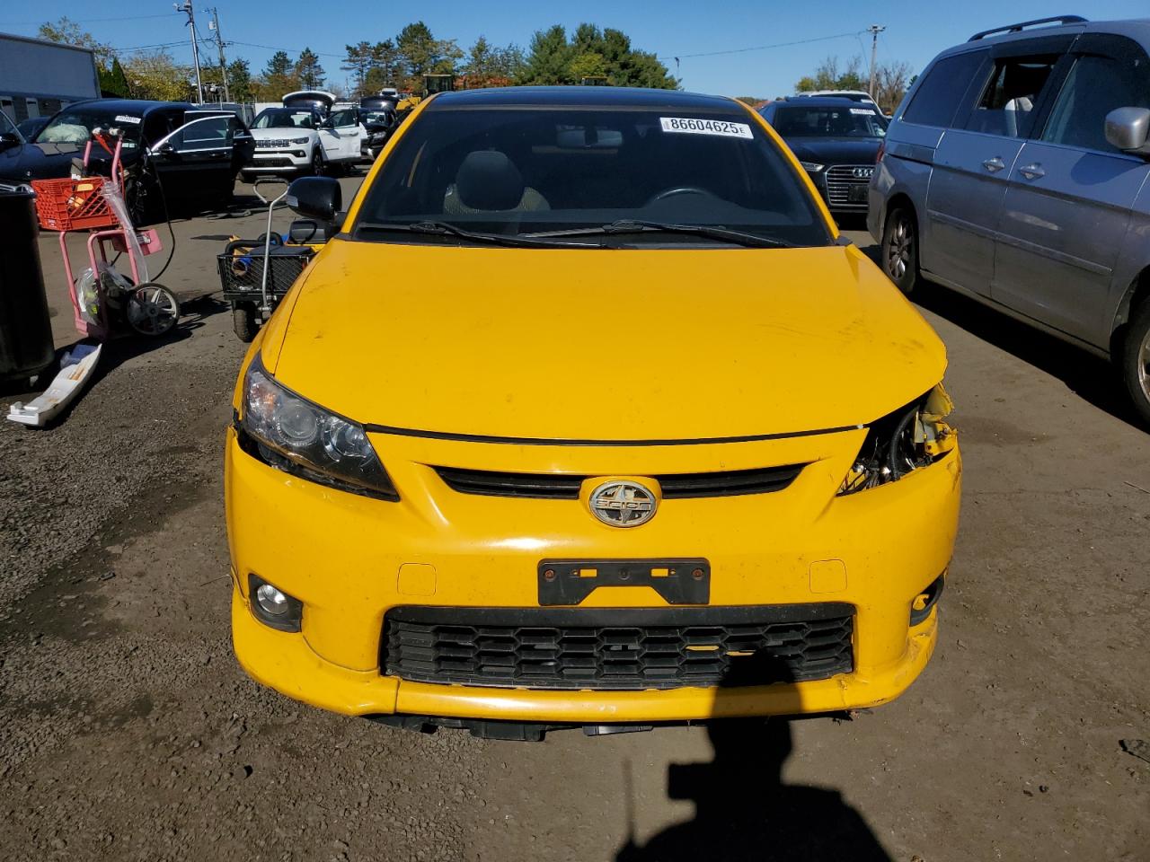 2012 Toyota Scion Tc Желтый vin: JTKJF5C73C3029299