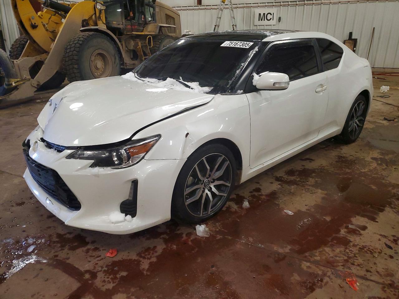 2015 Toyota Scion Tc White vin: JTKJF5C73F3092309