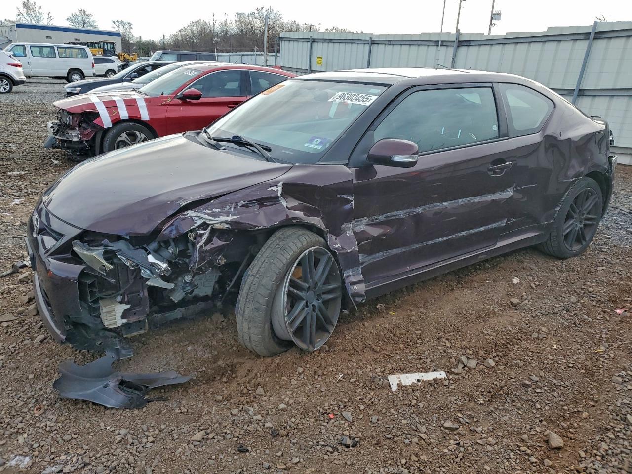 2011 Toyota Scion Tc Purple vin: JTKJF5C74B3005656