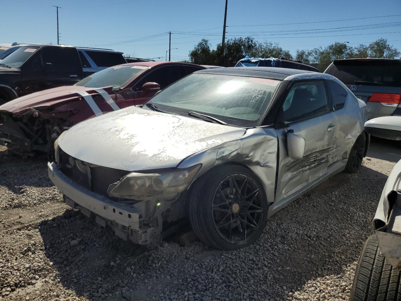 2011 Toyota Scion Tc Silver vin: JTKJF5C74B3010386