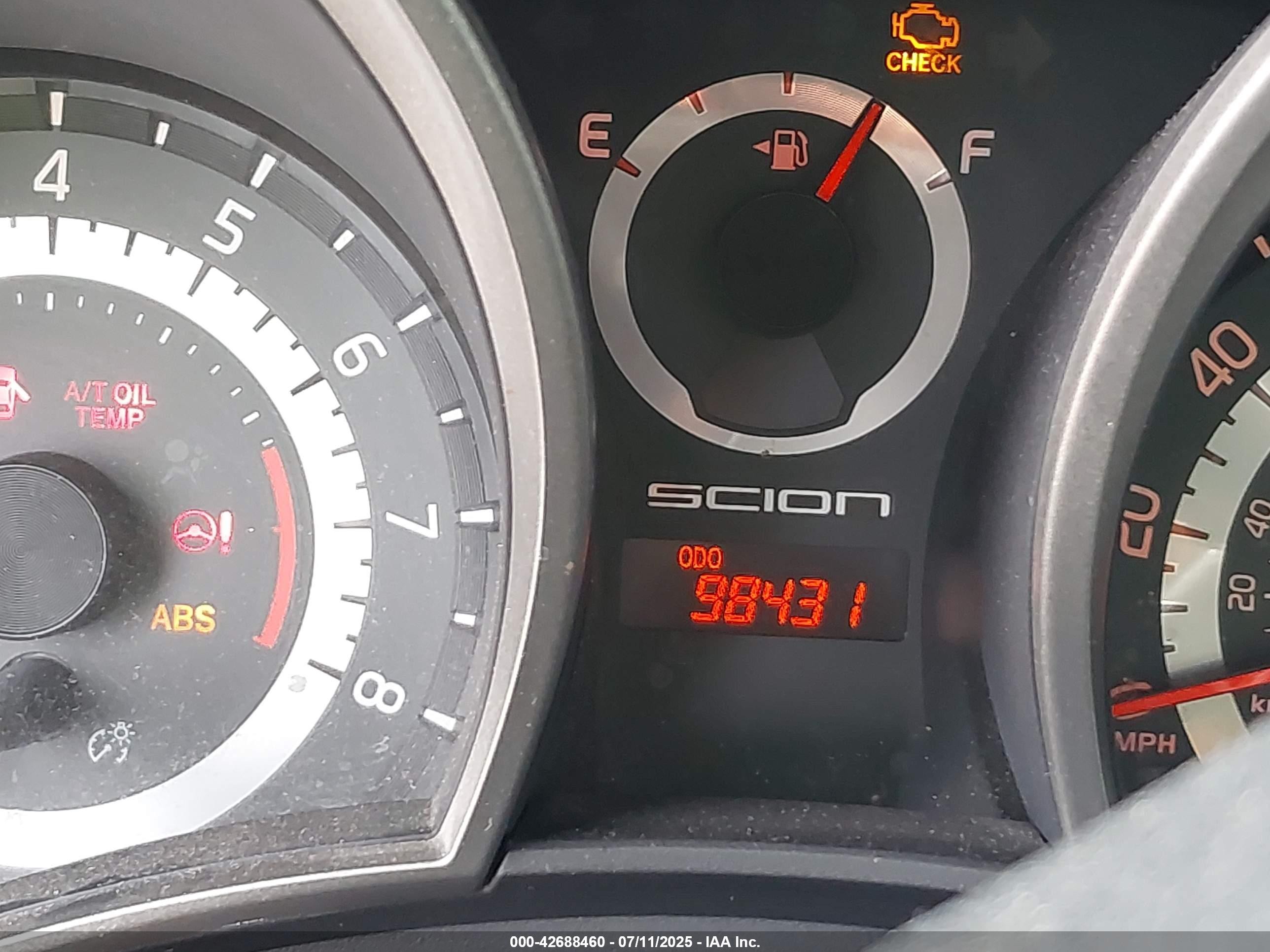 2012 Scion Tc   Серый vin: JTKJF5C74C3028890