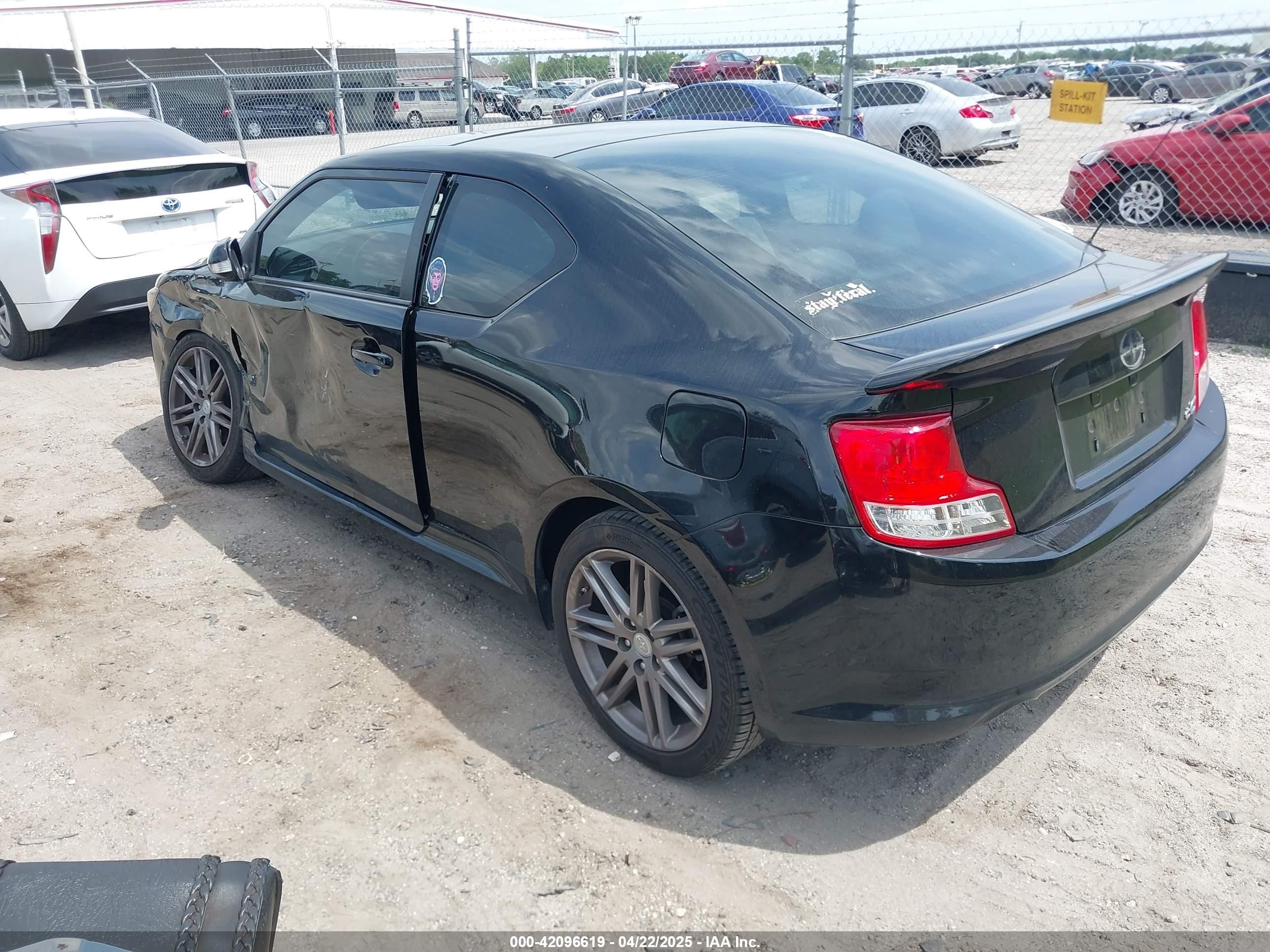 2012 Scion Tc   Black vin: JTKJF5C74C3038089