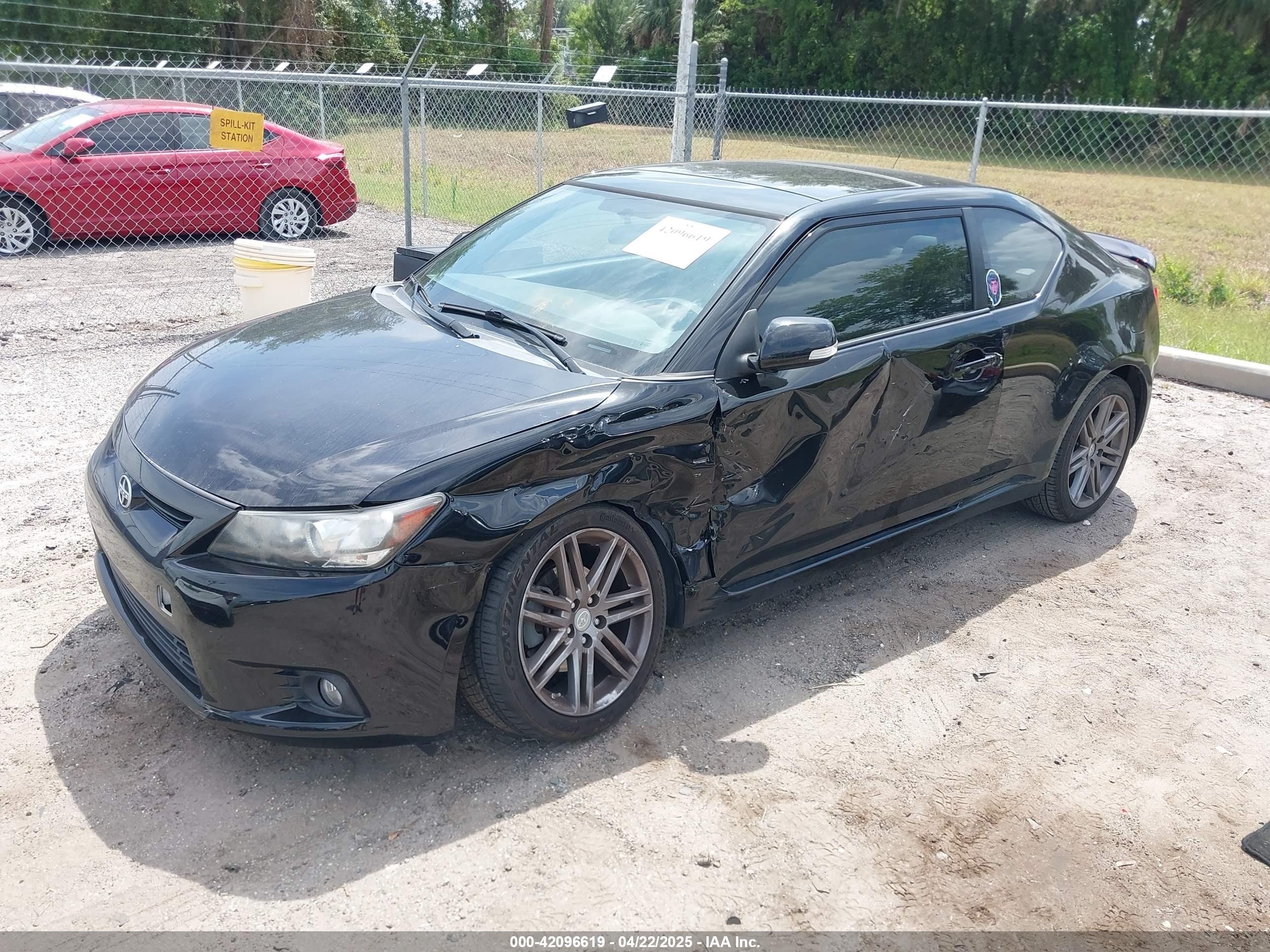 2012 Scion Tc   Black vin: JTKJF5C74C3038089