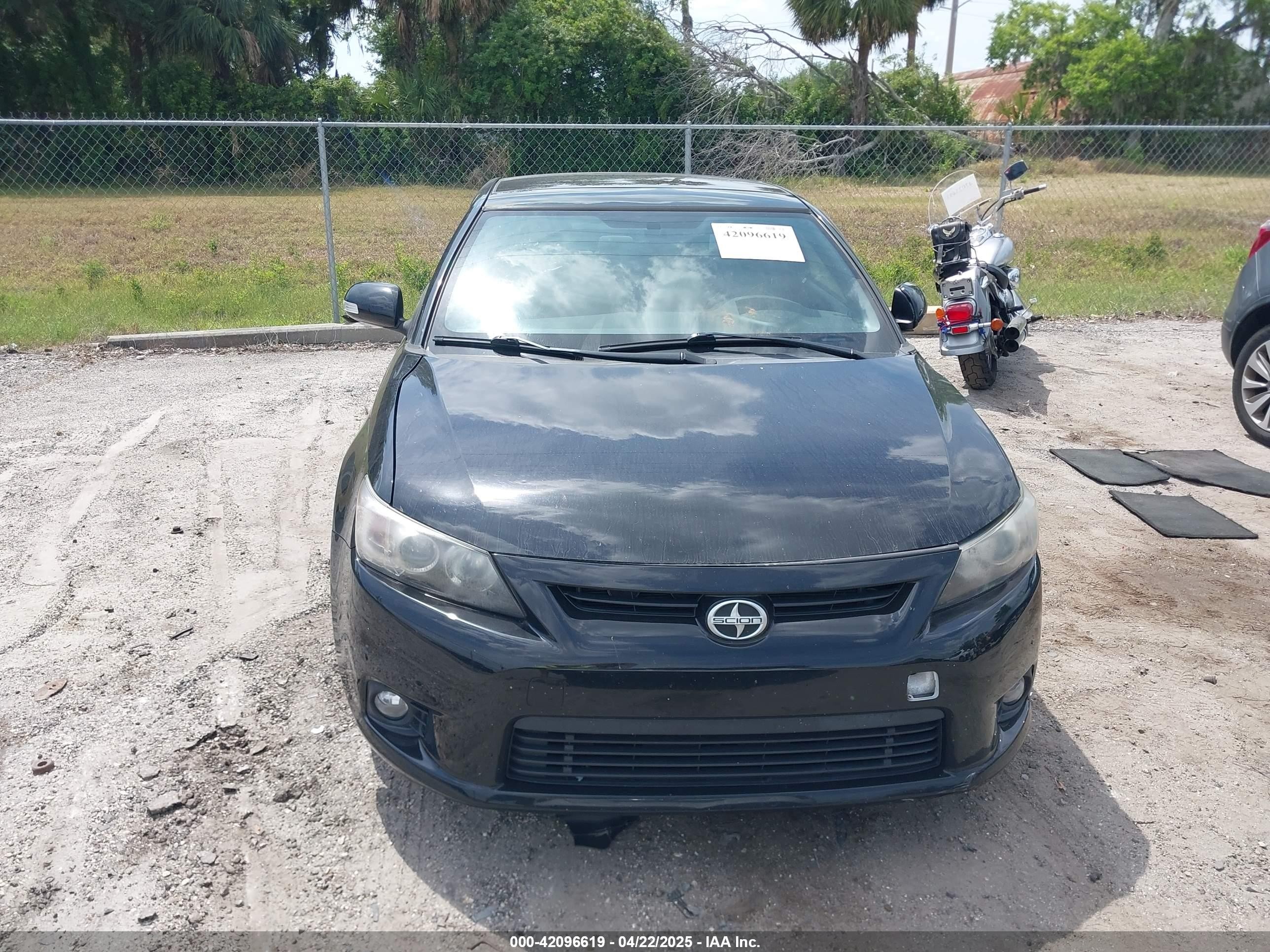 2012 Scion Tc   Black vin: JTKJF5C74C3038089