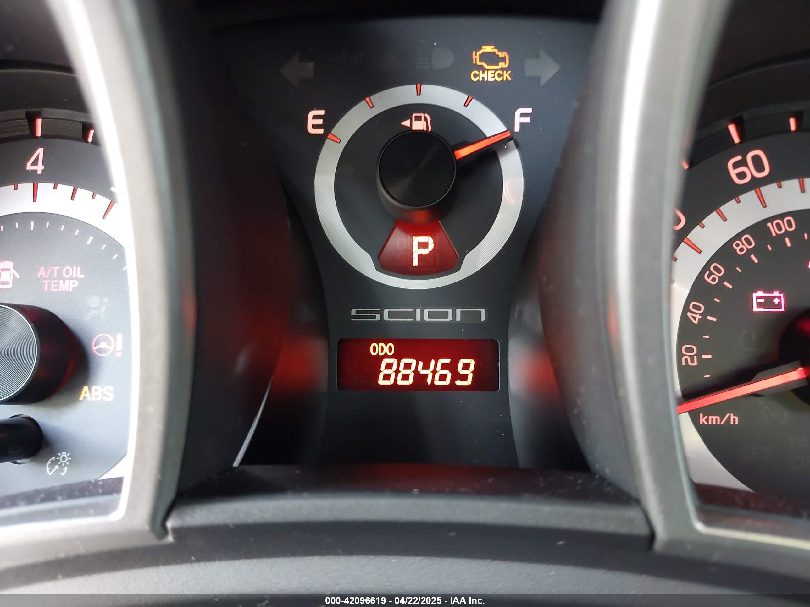 2012 Scion Tc   Black vin: JTKJF5C74C3038089