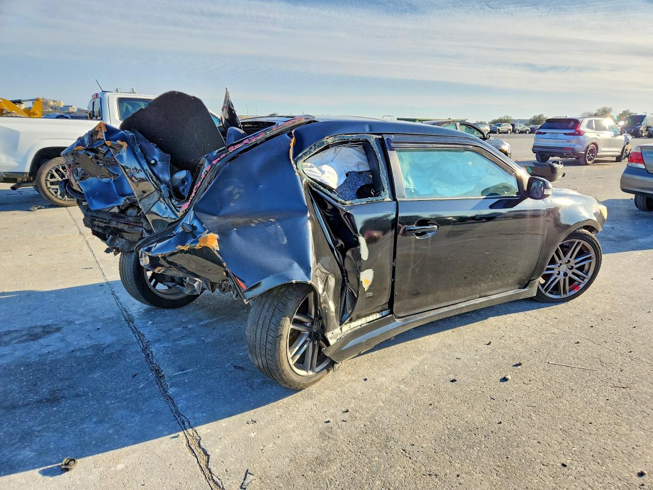 2013 Toyota Scion Tc Black vin: JTKJF5C75D3045506