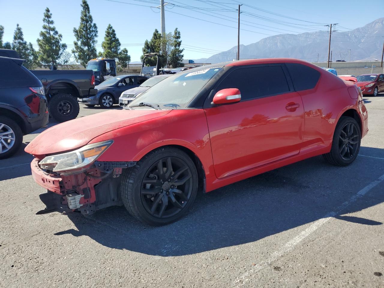 2014 Toyota Scion Tc Red vin: JTKJF5C75E3070200