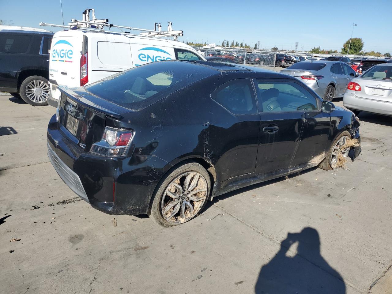 2014 Toyota Scion Tc Black vin: JTKJF5C76E3084364