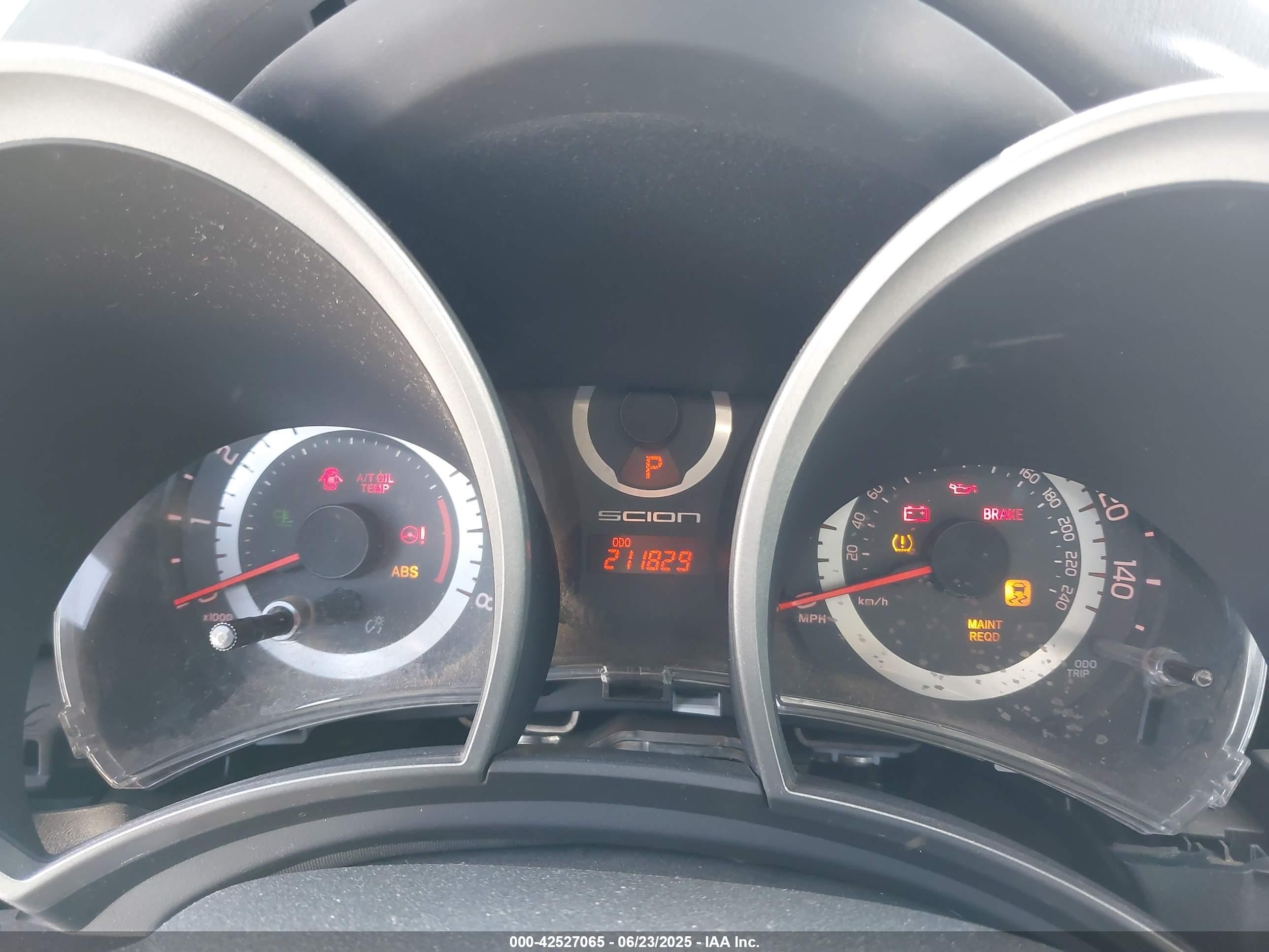 2012 Scion Tc   Gray vin: JTKJF5C78C3030206