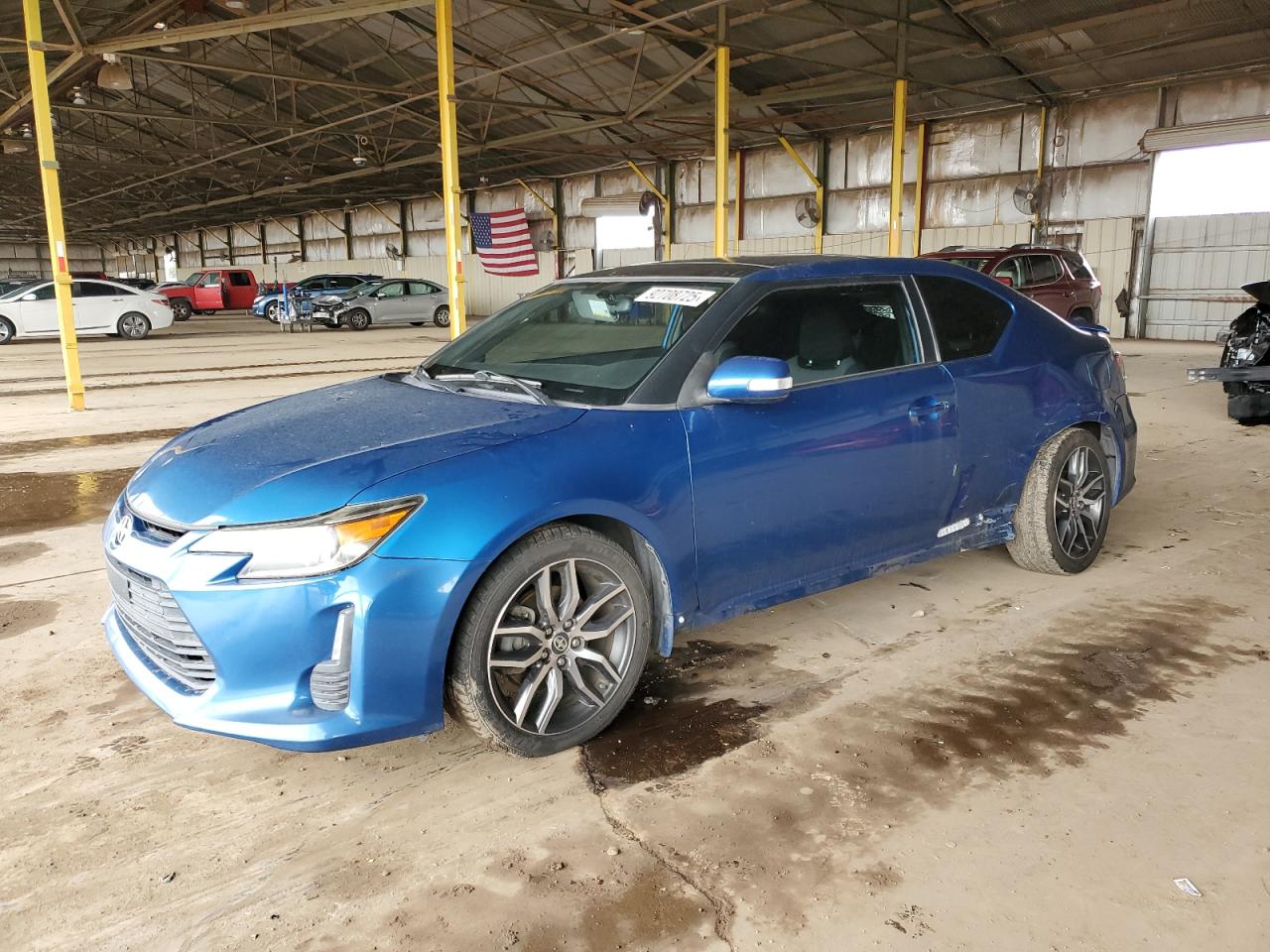 2014 Toyota Scion Tc Blue vin: JTKJF5C78E3070837