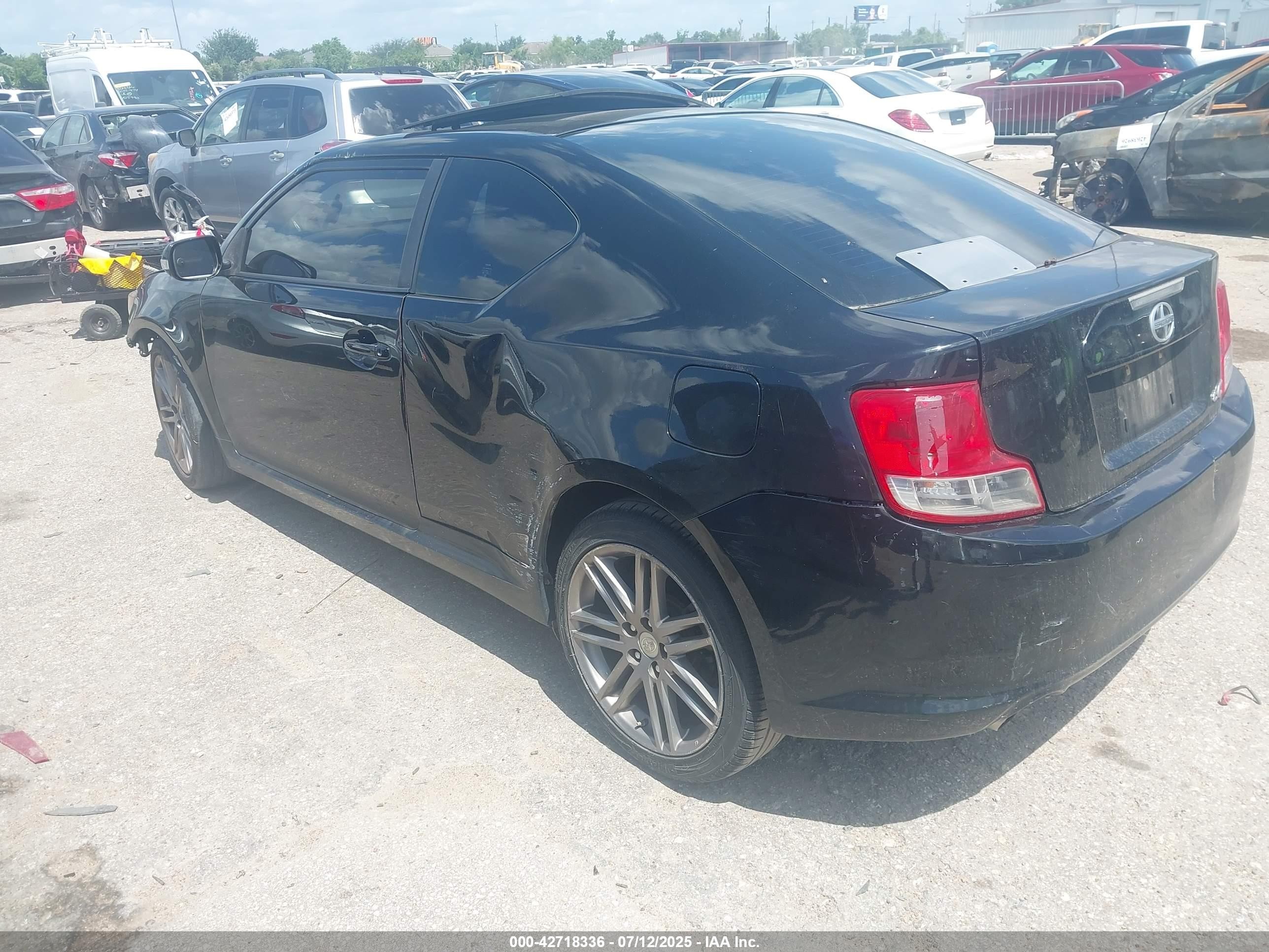 2012 Scion Tc   Black vin: JTKJF5C79C3027413