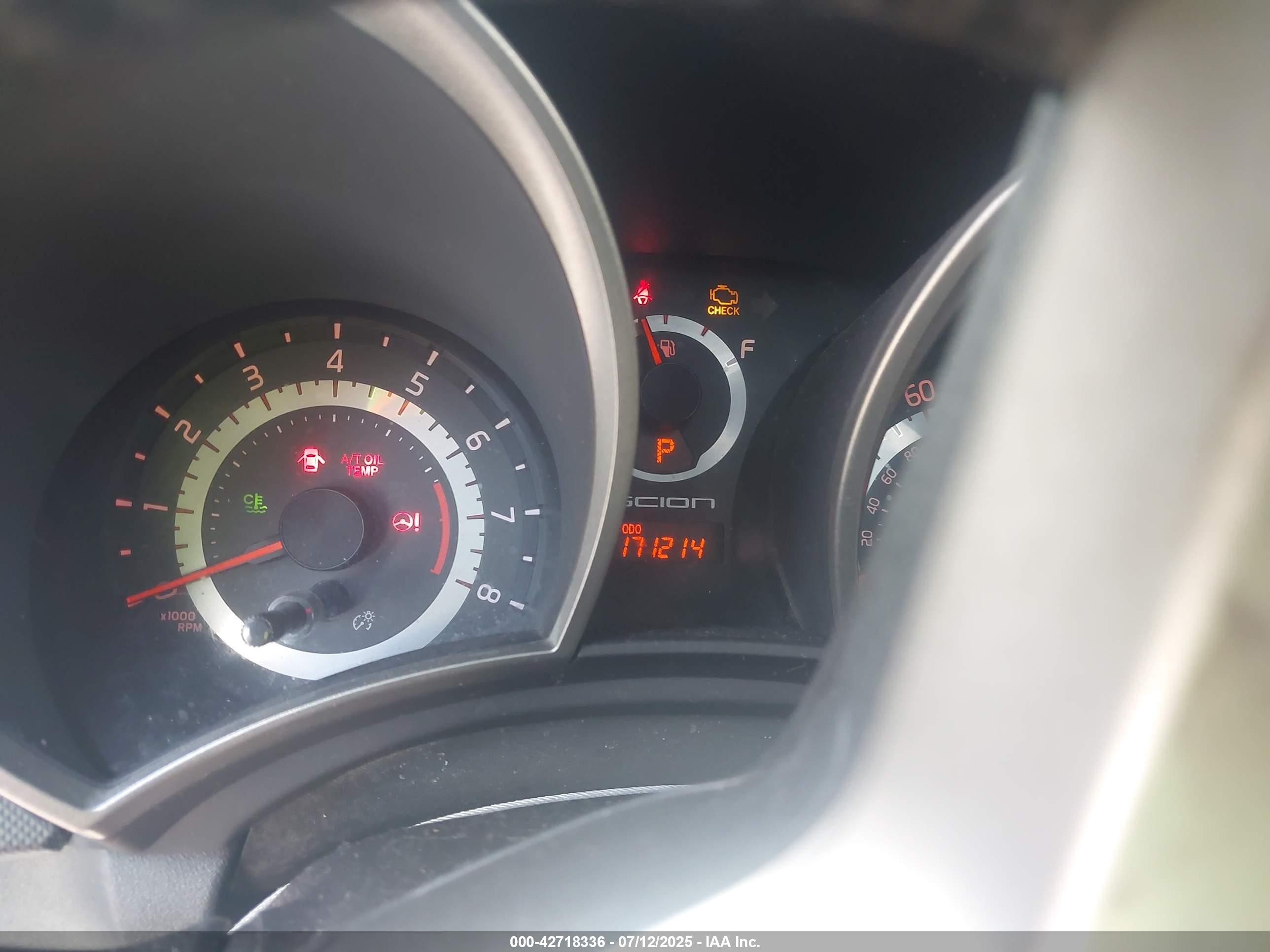 2012 Scion Tc   Black vin: JTKJF5C79C3027413