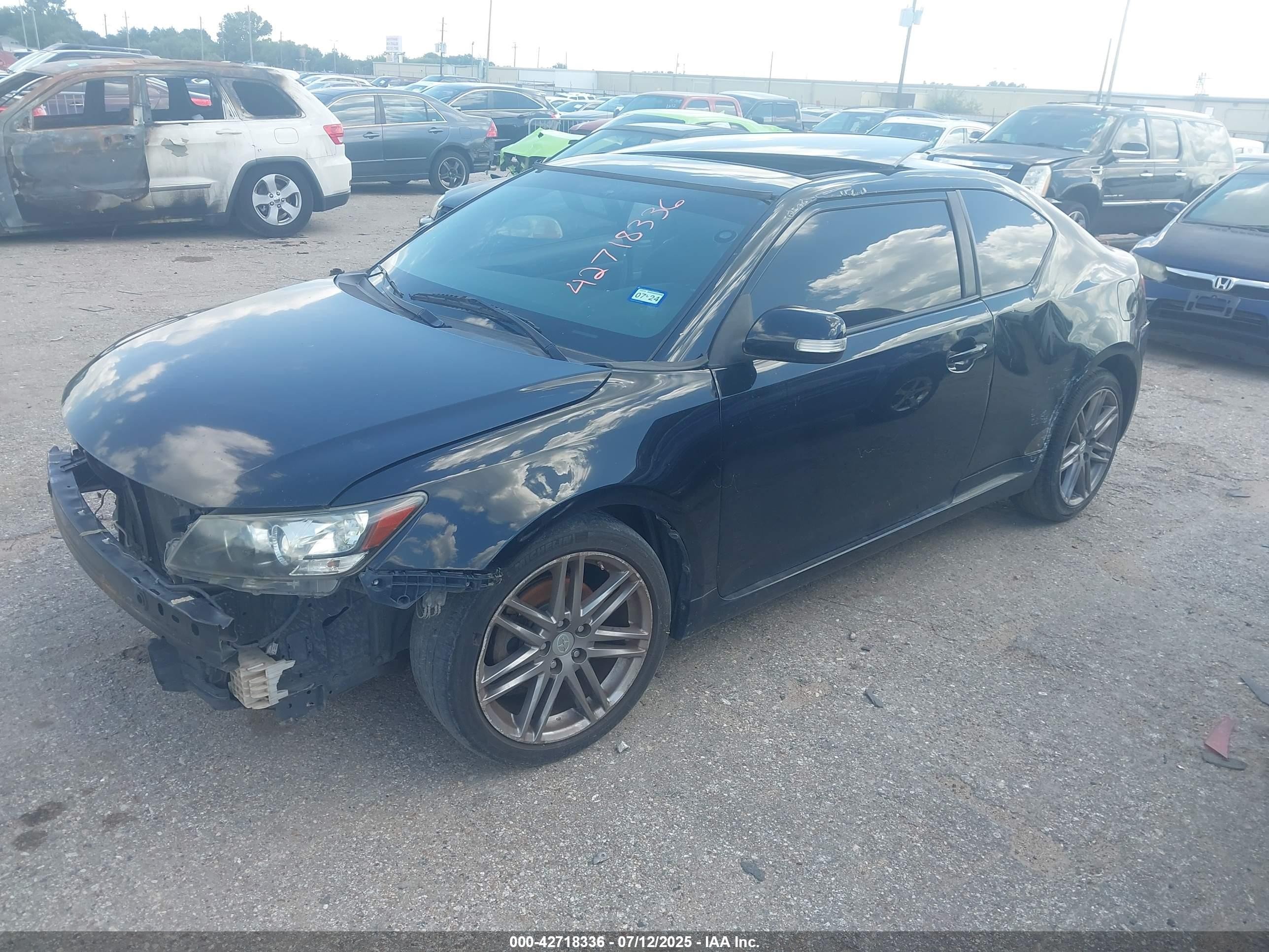 2012 Scion Tc   Black vin: JTKJF5C79C3027413