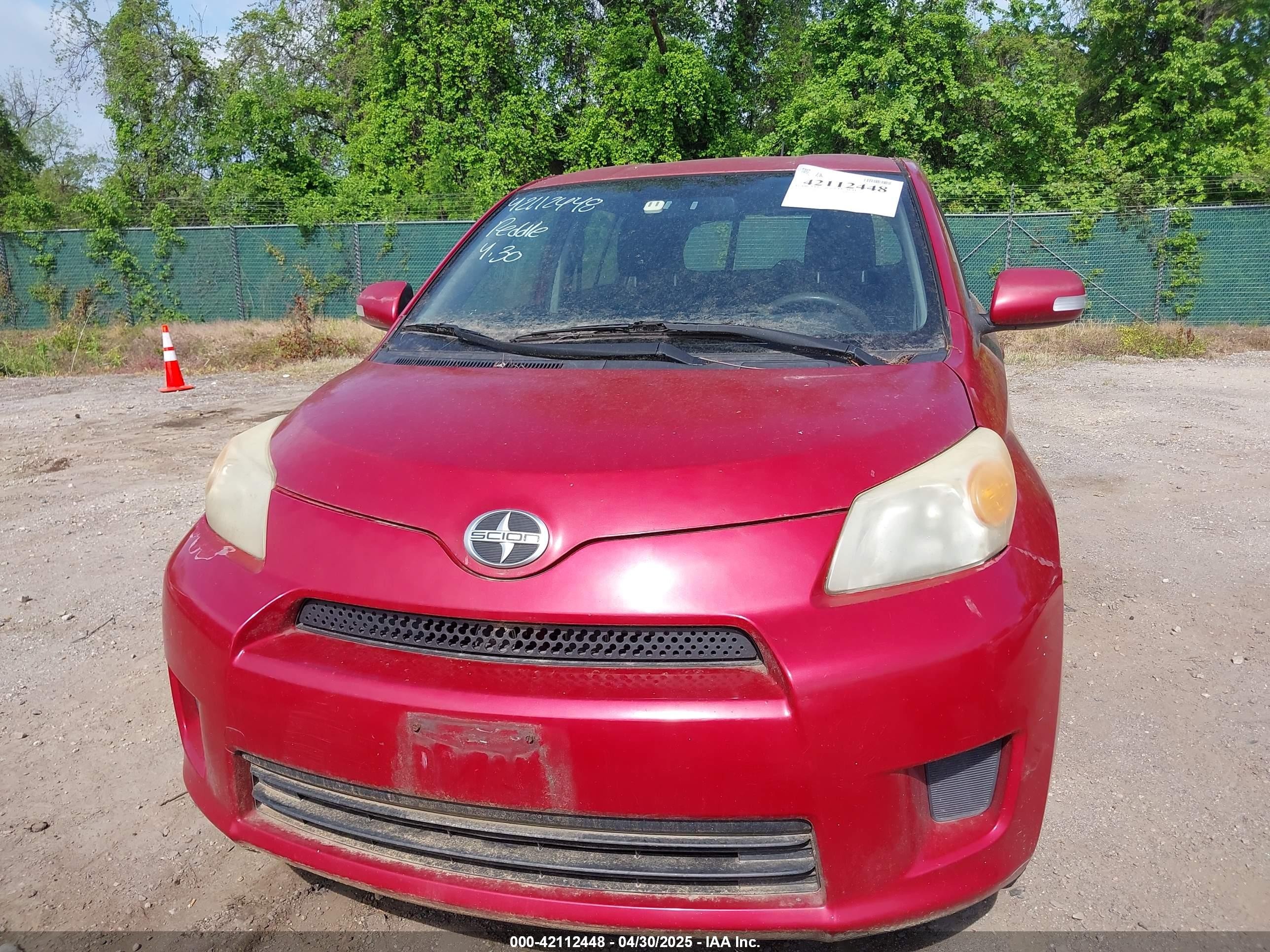 2008 Scion Xd   Red vin: JTKKU10448J001978