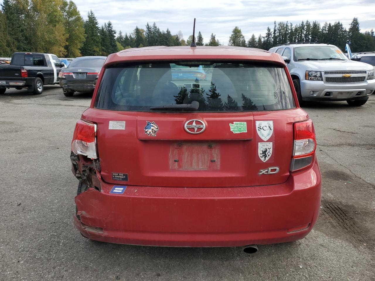 2011 Toyota Scion Xd Red vin: JTKKU4B40B1014085
