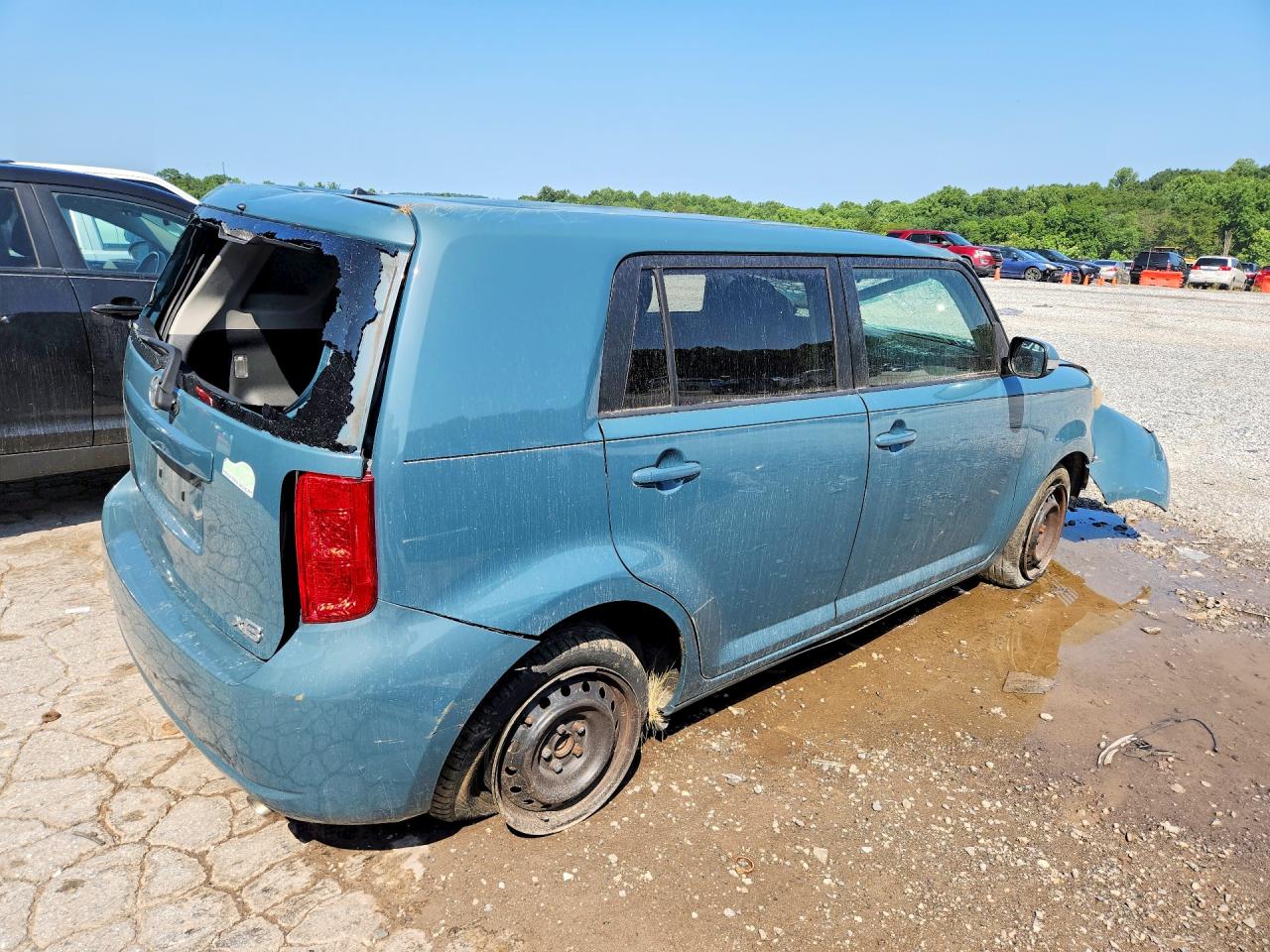 2009 Toyota Scion Xb Blue vin: JTLKE50E091063758