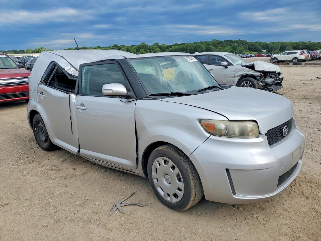 2008 Toyota Scion Xb Silver vin: JTLKE50E381034172