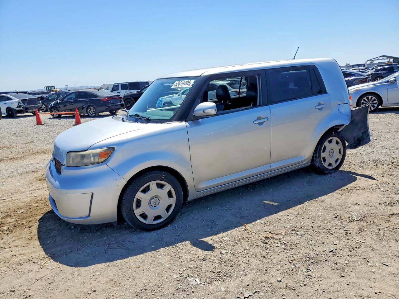 2008 Toyota Scion Xb Silver vin: JTLKE50E881005427