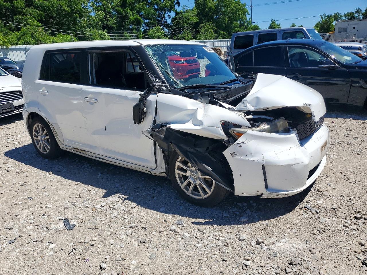 2008 Toyota Scion Xb White vin: JTLKE50E881054417