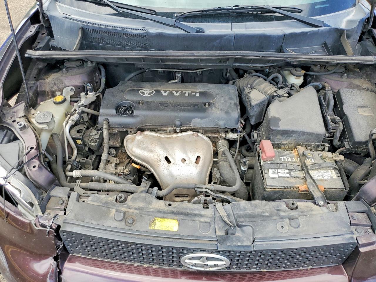 2009 Toyota Scion Xb Burgundy vin: JTLKE50E891090335