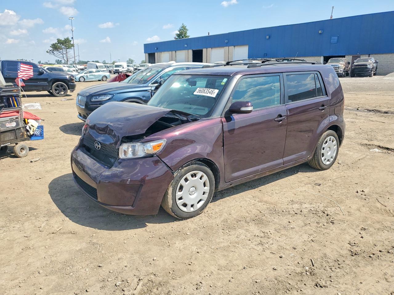 2010 Toyota Scion Xb Burgundy vin: JTLZE4FE3A1106218