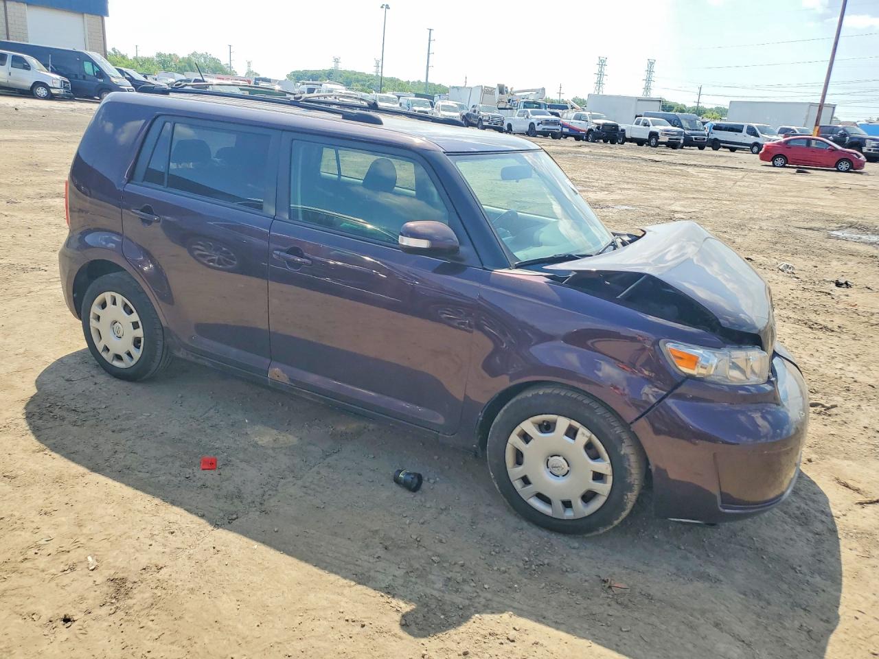2010 Toyota Scion Xb Burgundy vin: JTLZE4FE3A1106218