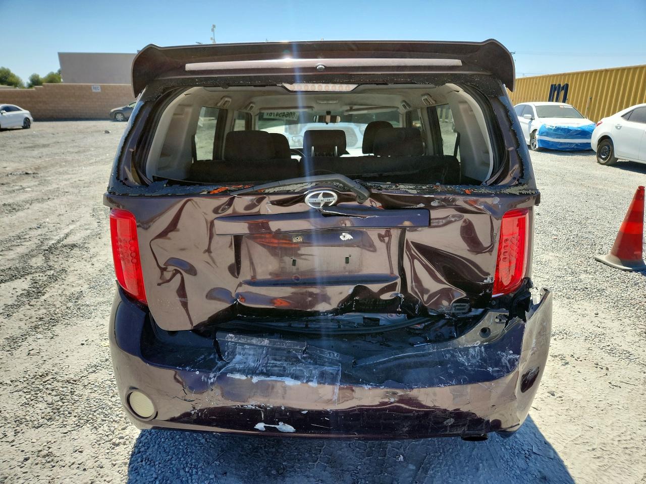 2010 Toyota Scion Xb Burgundy vin: JTLZE4FE5A1111758