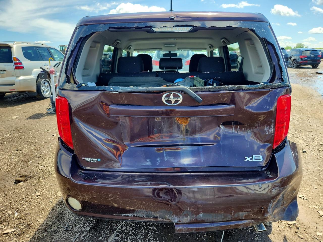 2010 Toyota Scion Xb Maroon vin: JTLZE4FE5A1117124