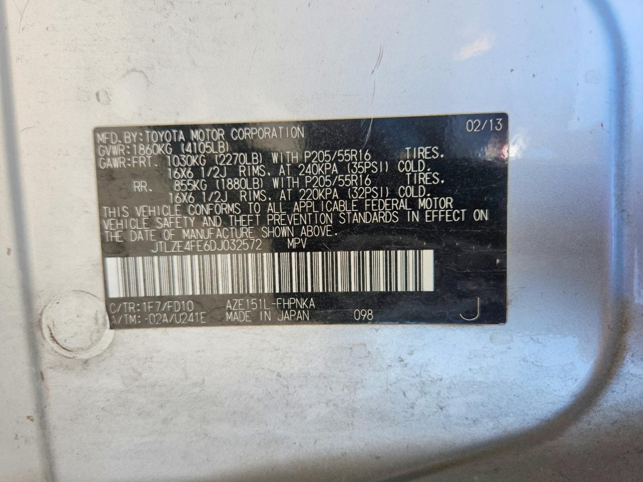 2013 Toyota Scion Xb White vin: JTLZE4FE6DJ032572