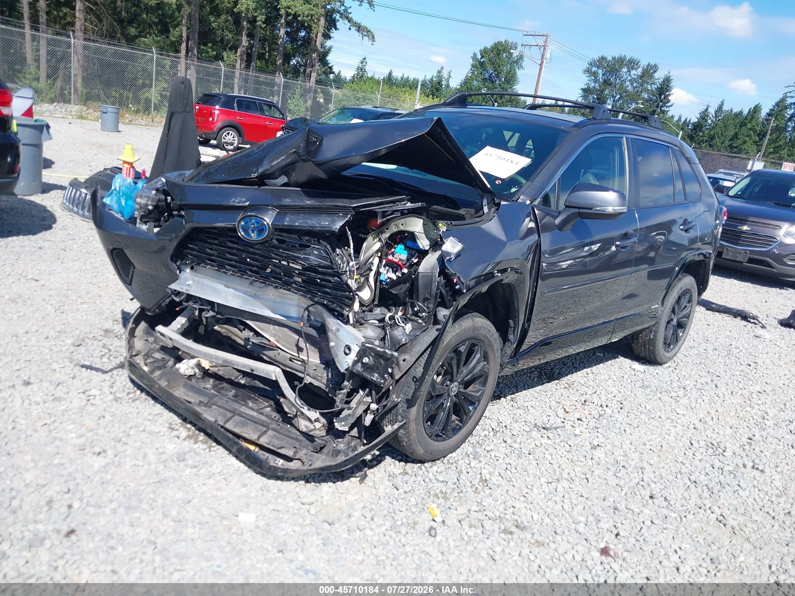 2023 Toyota Rav4 Hybrid Se Серый vin: JTM16RFV2PD103787