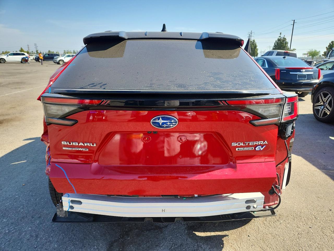 2024 Subaru Solterra Premium Красный vin: JTMABABA5RA066920