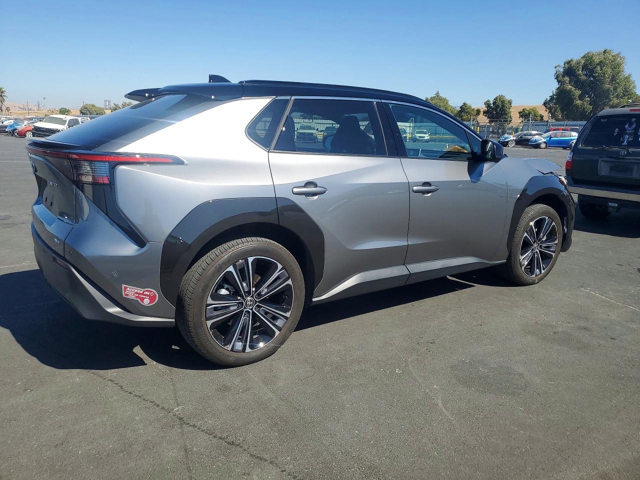 2024 Toyota Bz4x Limited Gray vin: JTMABACA2RA071944