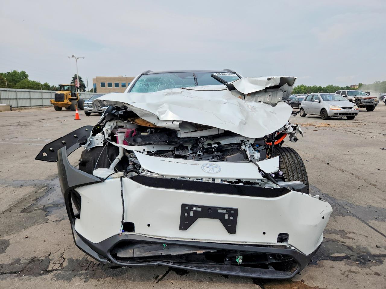 2024 Toyota Bz4x Xle White vin: JTMABACA3RA070494